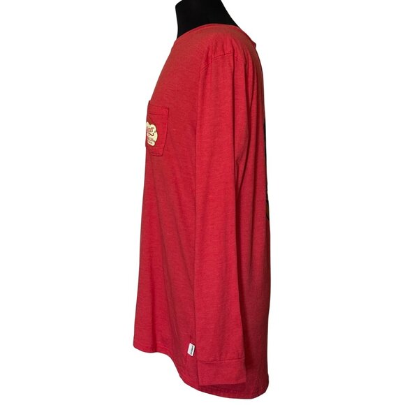 Magellan Outdoors Fish Gear Red Long-Sleeved Shirt Boyfriend Fit Women's Size XL - Picture 5 of 16